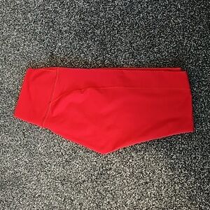 Fabletics Powerhold 7/8 Cherry Red Leggings